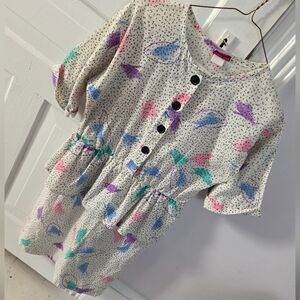 Colorful Button-Down Dress